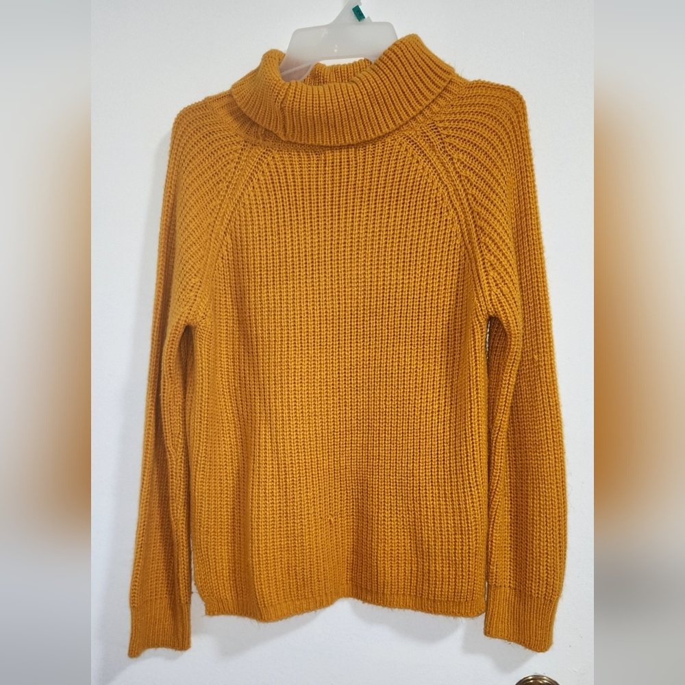 Hand-Made Mustard Knit Sweater